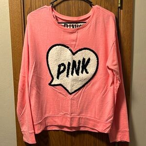PINK Sequin heart shirt